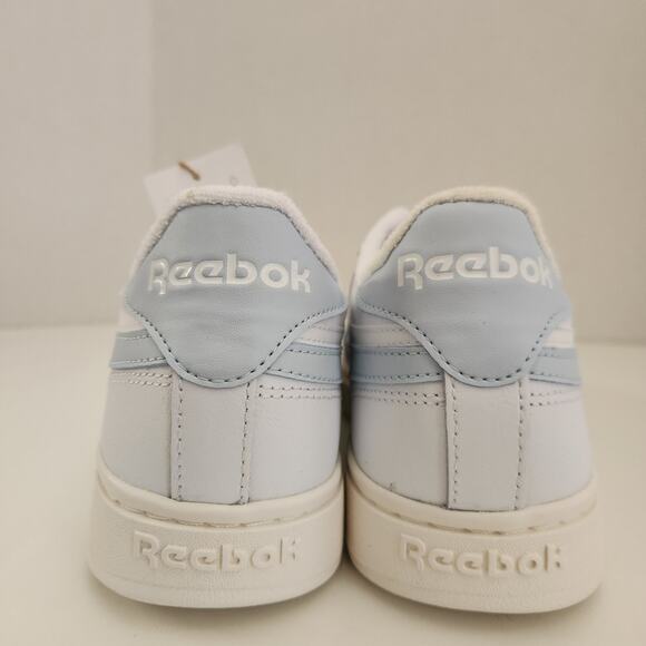 Reebok Women's Club C Double Revenge Sneaker, White/Feel Good Blue/Chalk, 10 - Picture 5 of 10